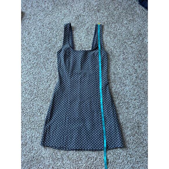 Urban Outfitters Folly Fitted Notched Mini Dress, Gray pattern, size Medium - Picture 5 of 8